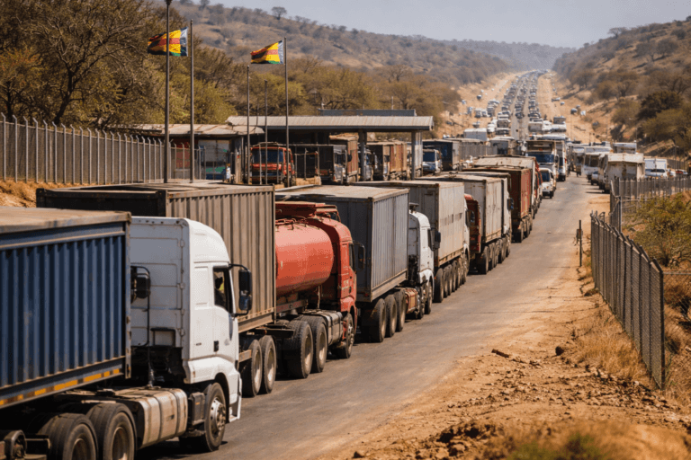 Zimbabwe truck loads WhatsApp group - trucks queued at Beitbridge border crossing