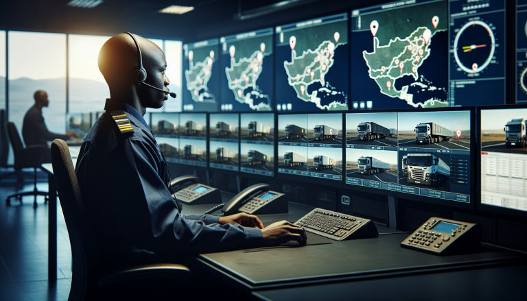 Truck dispatching services South Africa — freight dispatcher coordinating loads via phone