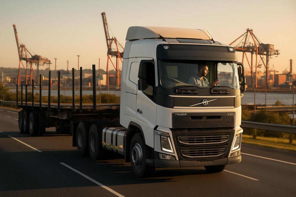 Empty truck at Durban port looking for backhaul loads back to Johannesburg - SADC freight